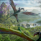 Concept art from a ride in Pandora: World of Avatar. Image: Disney